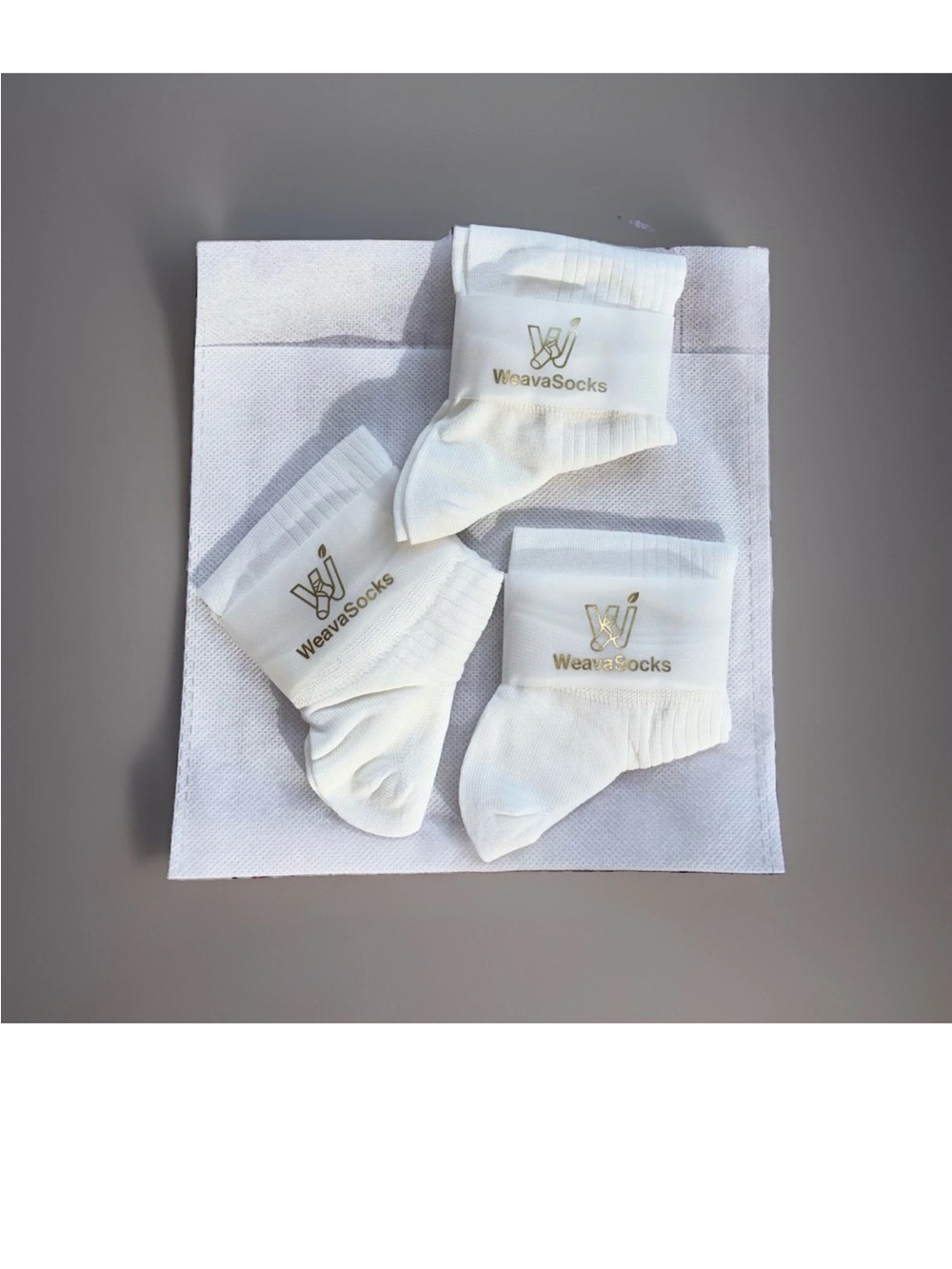 NEW #3 Weava Mulberry Silk+modal Thin Low Cut Ankle Socks Bundle Lot White 5-9